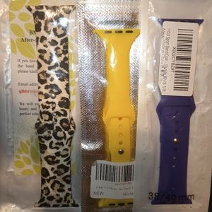 Three Apple Compatible Watch Bands 38/40